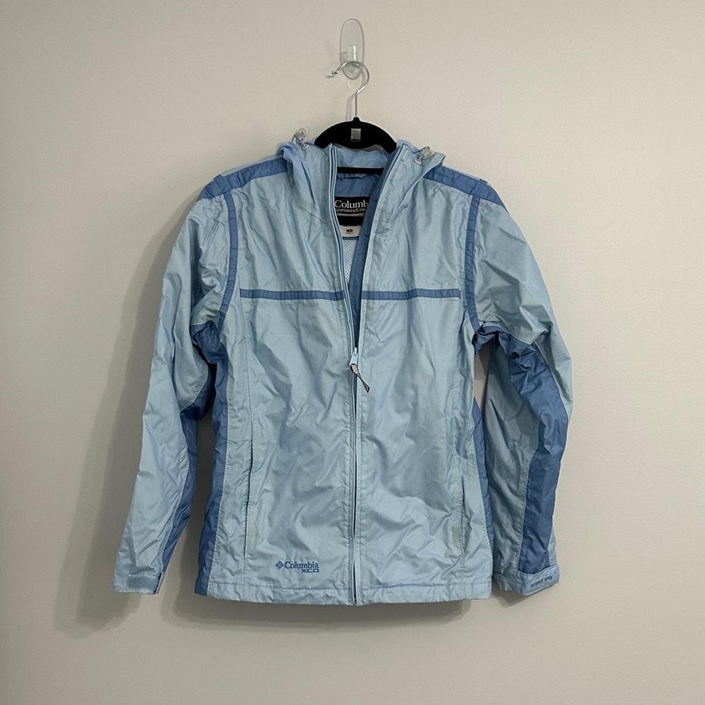 Columbia Sky Blue Hooded Jacket